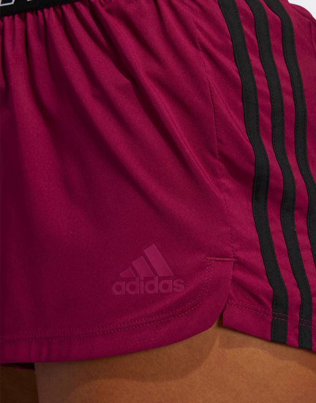 ADIDAS Pacer 3-Stripes Woven Hack 3-Inch Shorts Burgundy - FR5619 - 7