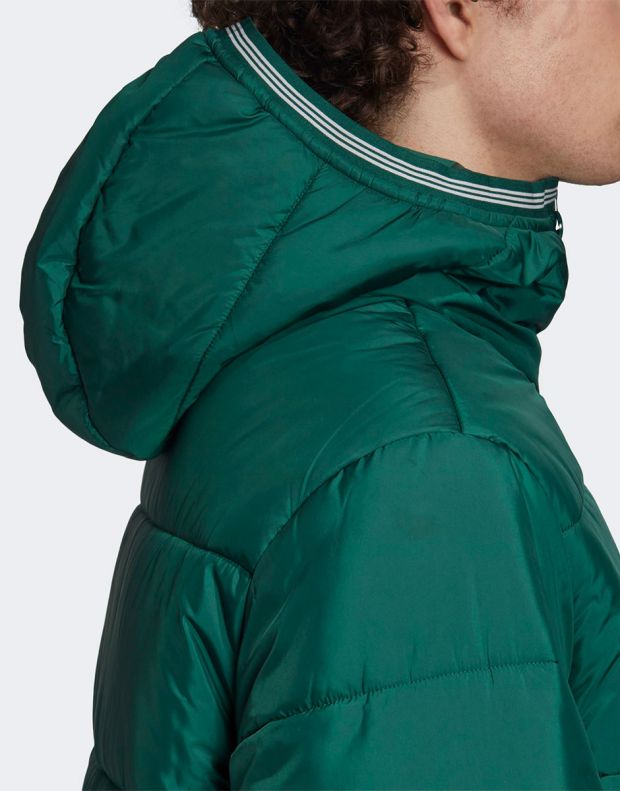 ADIDAS Padded Hooded Puffer Jacket Green - GE1293 - 7
