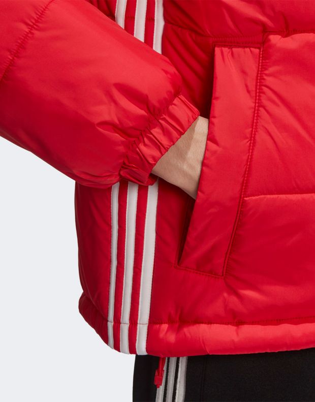 ADIDAS Padded Stand Collar Puffer Jacket Red - GE1344 - 6