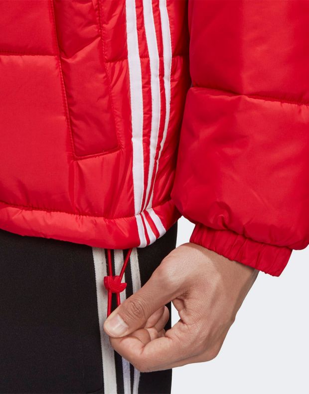 ADIDAS Padded Stand Collar Puffer Jacket Red - GE1344 - 7