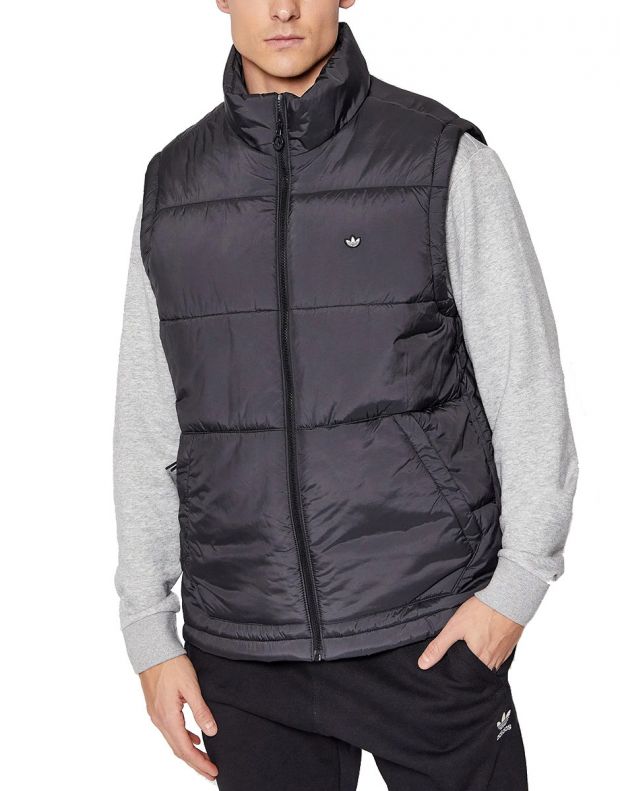 ADIDAS Padded Stand-Up Collar Puffy Vest  Black - H13558 - 1