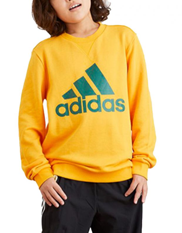 ADIDAS Performance Big Logo Sweater Yellow - GS4274 - 1