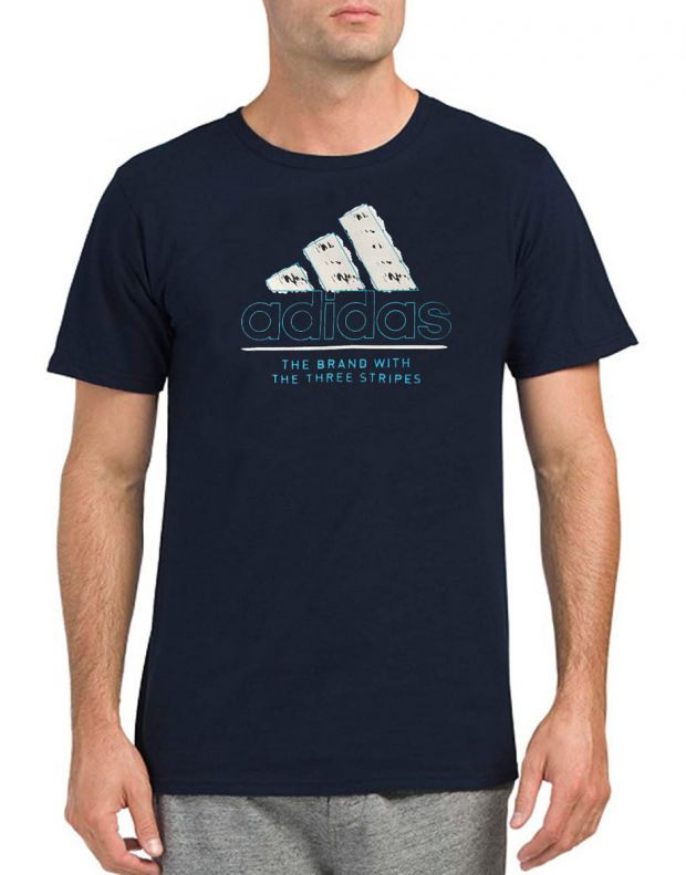 ADIDAS QQR Small Bos Tee Navy - GD9885 - 1