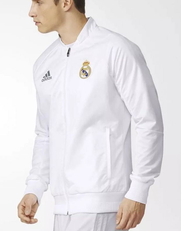 ADIDAS Real Madrid Anthem Jacket White - AI4661 - 3