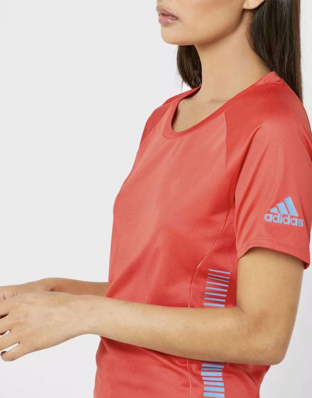 ADIDAS Rise Up N Parley Tee Red - FL5966 - 3