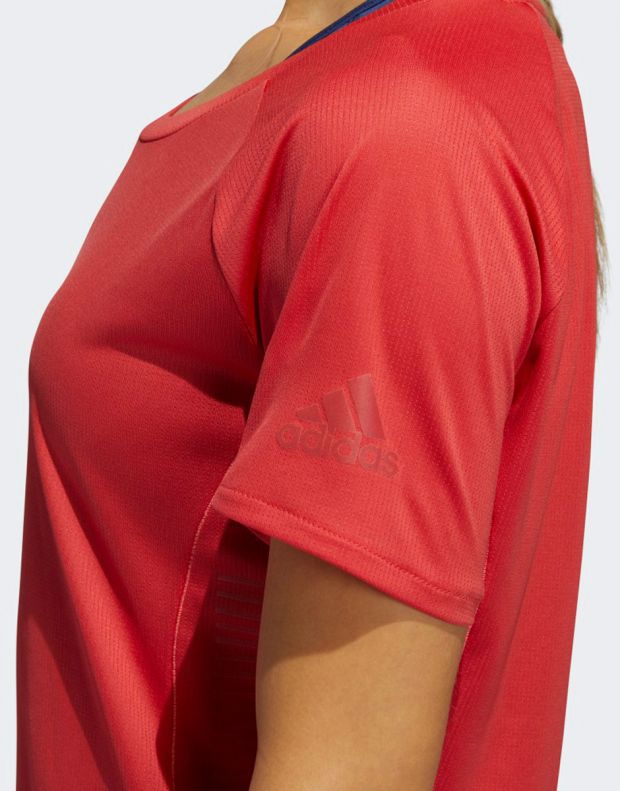 ADIDAS Rise Up N Parley Tee Red - FL5966 - 4