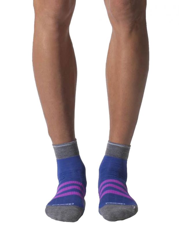 ADIDAS Run Thin Cushioned Id Ankle Socks Purple - S12442 - 1