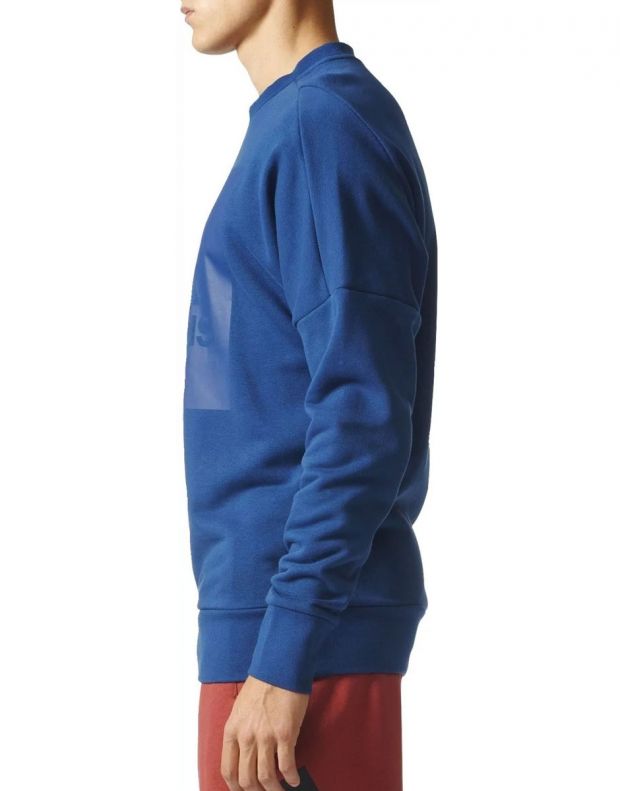 ADIDAS Sports ID Branded Crew Sweater Blue - S98762 - 3