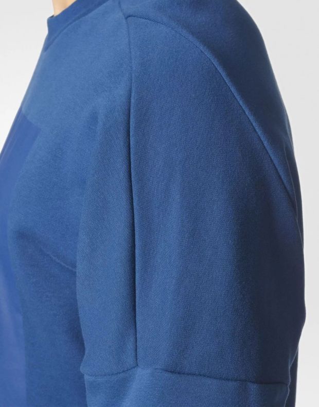ADIDAS Sports ID Branded Crew Sweater Blue - S98762 - 5