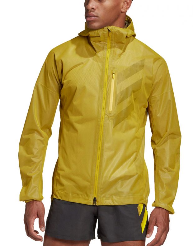 ADIDAS TERREX AGR Rain Jacket Yellow - GH4877 - 1
