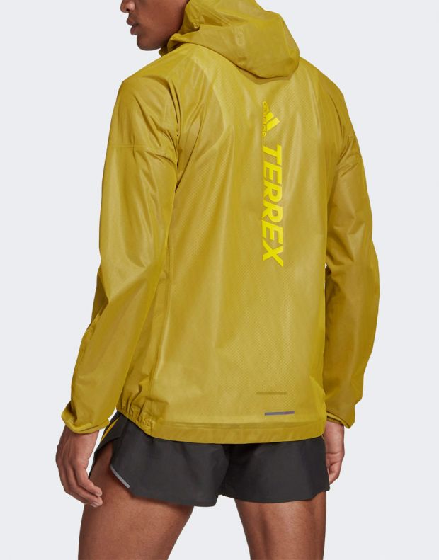 ADIDAS TERREX AGR Rain Jacket Yellow - GH4877 - 2