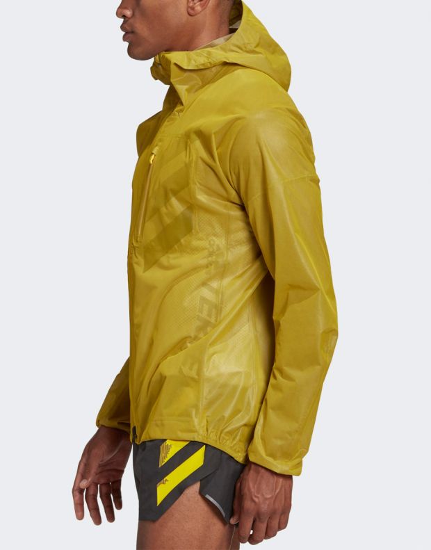 ADIDAS TERREX AGR Rain Jacket Yellow - GH4877 - 3