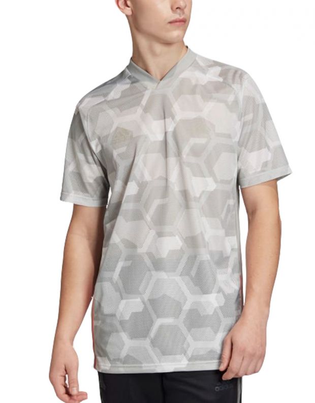 ADIDAS Tan Tech Graphic Jersey Grey Two - FP7914 - 1