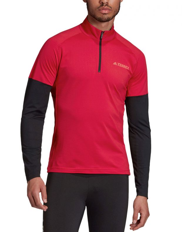 ADIDAS Terrex Agravic XC Long Sleeve Sweatshirt Red - FT9986 - 1