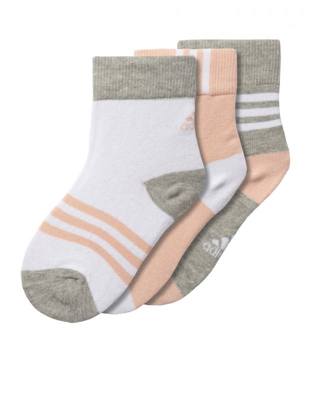ADIDAS Thin Crew Socks 3 Pairs Girls - BP7859 - 1