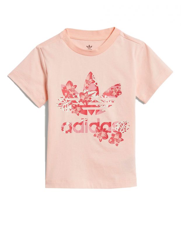 ADIDAS Trefoil Flower Logo Tee Pink - GD2887 - 1
