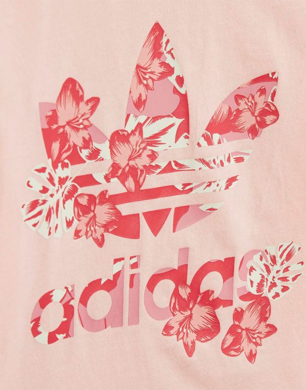 ADIDAS Trefoil Flower Logo Tee Pink - GD2887 - 3