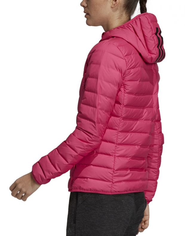 ADIDAS Varlite 3 Striped Hooded Jacket Pink - EK4812 - 3