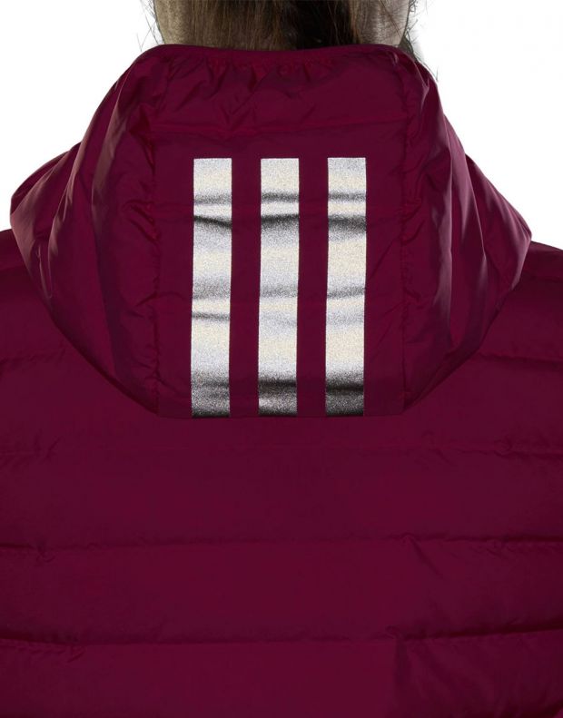 ADIDAS Varlite 3 Striped Hooded Jacket Pink - EK4812 - 7