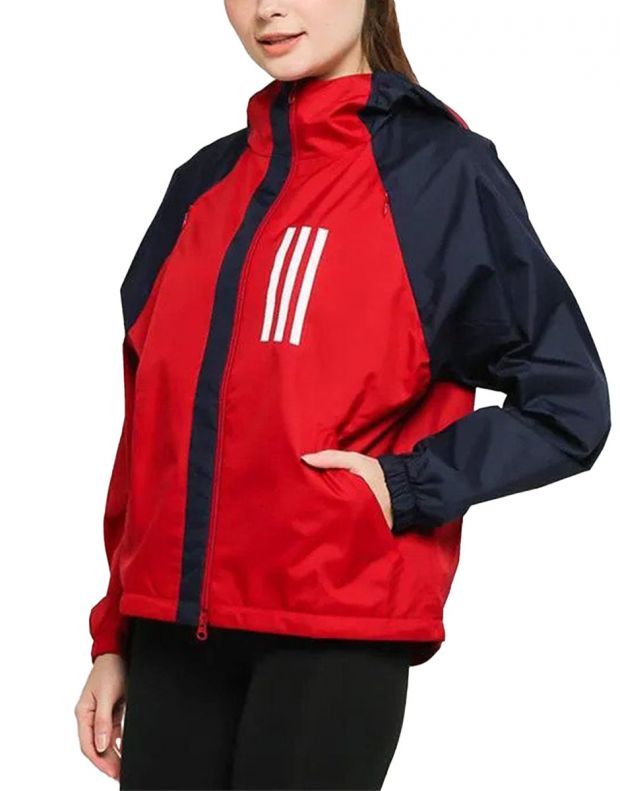 ADIDAS WND Water-Repellent Jacket Red - FH6662 - 1