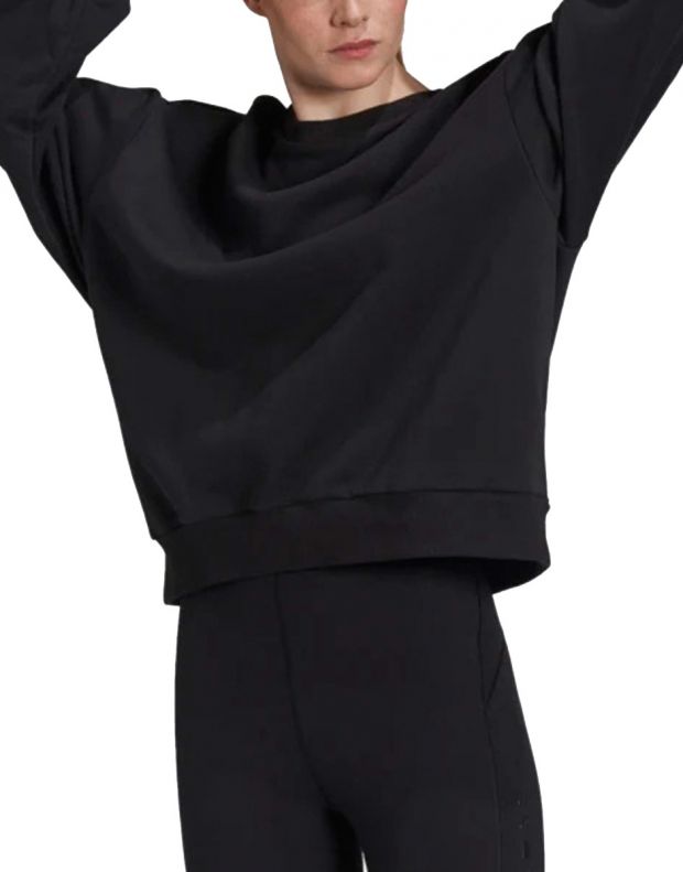 ADIDAS x Karlie Kloss Crew Sweatshirt Black - GQ2855 - 1