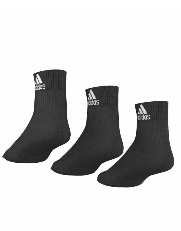 ADIDAS 3S Performance Ankle Socks Black - AA2286 - 2