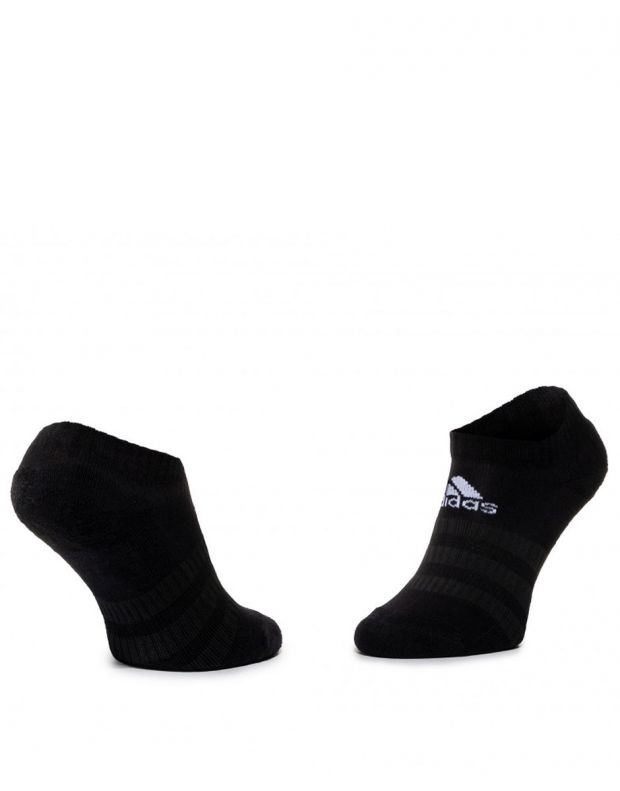 ADIDAS Cushioned Low-Cut 3 Pairs Socks Black - DZ9385 - 2