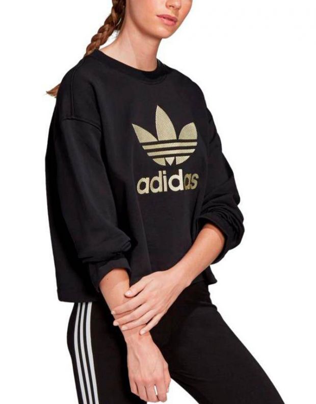 Adidas Originals Longsleeve Crew Sweatshirt Black - FM2623 - 3