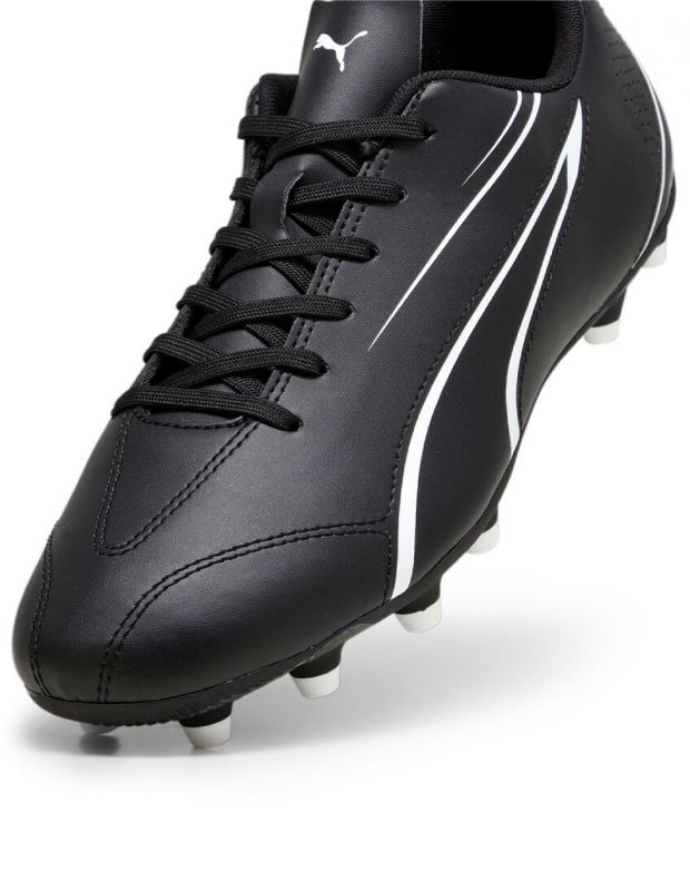 PUMA Vitoria Firm Ground/Artificial Grass Football Shoes Black - 107483-01 - 5