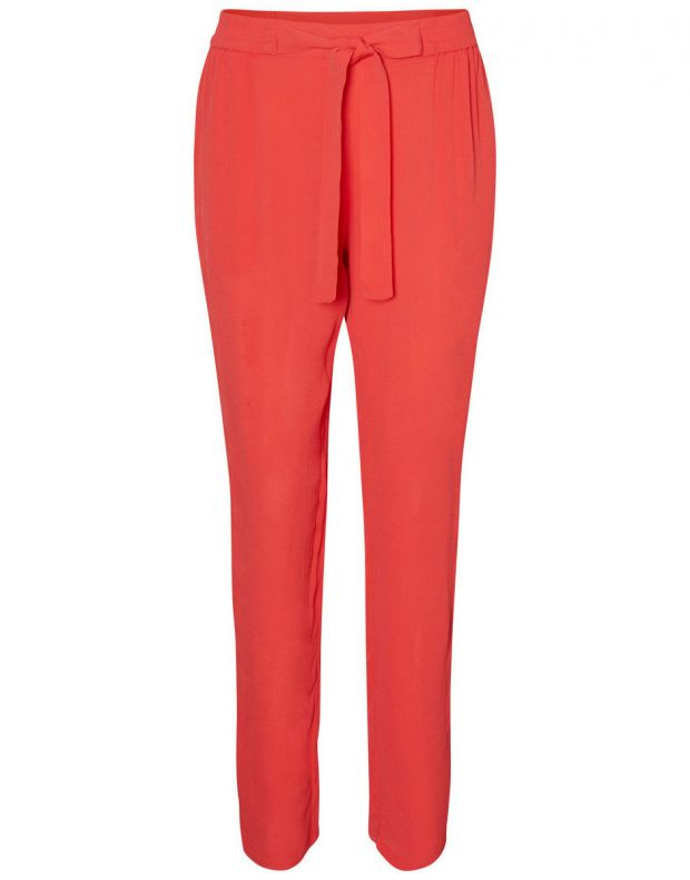 VERO MODA Cameo Bow Pant Red - 84156/red - 3