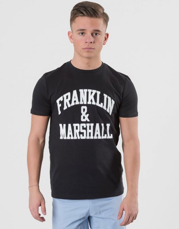 FRANKLIN AND MARSHALL CF Logo Tee Black - FMS0097-023 - 3