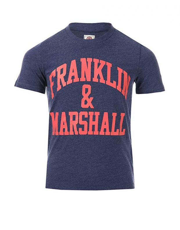 FRANKLIN AND MARSHALL CF Logo Tee Denim - FMS0097-054 - 1