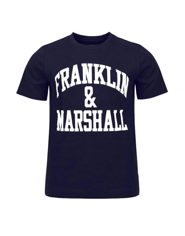 FRANKLIN AND MARSHALL CF Logo Tee Navy - FMS0097-178 - 1
