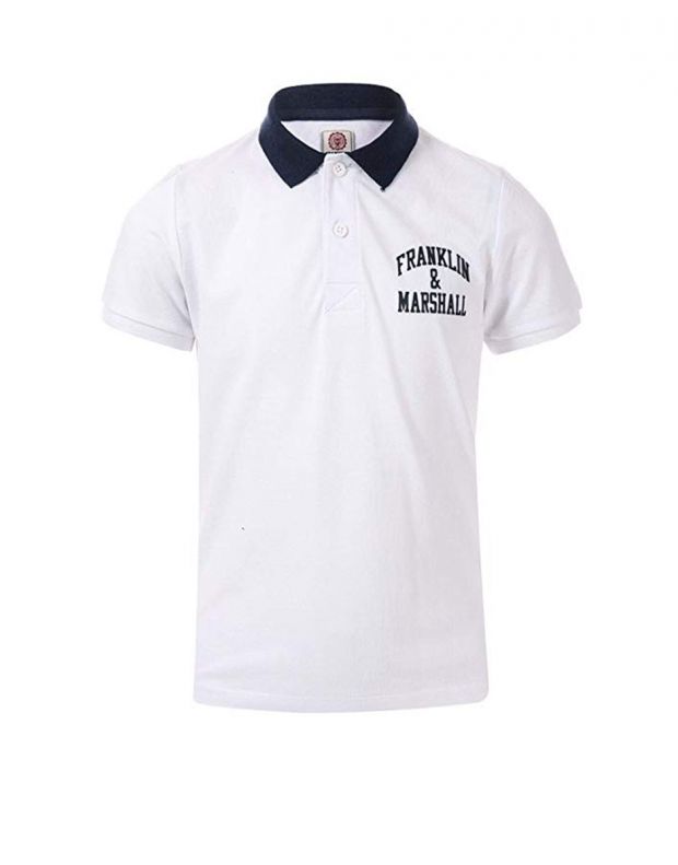 FRANKLIN AND MARSHALL Core Logo Polo White - FMS0091-002 - 1