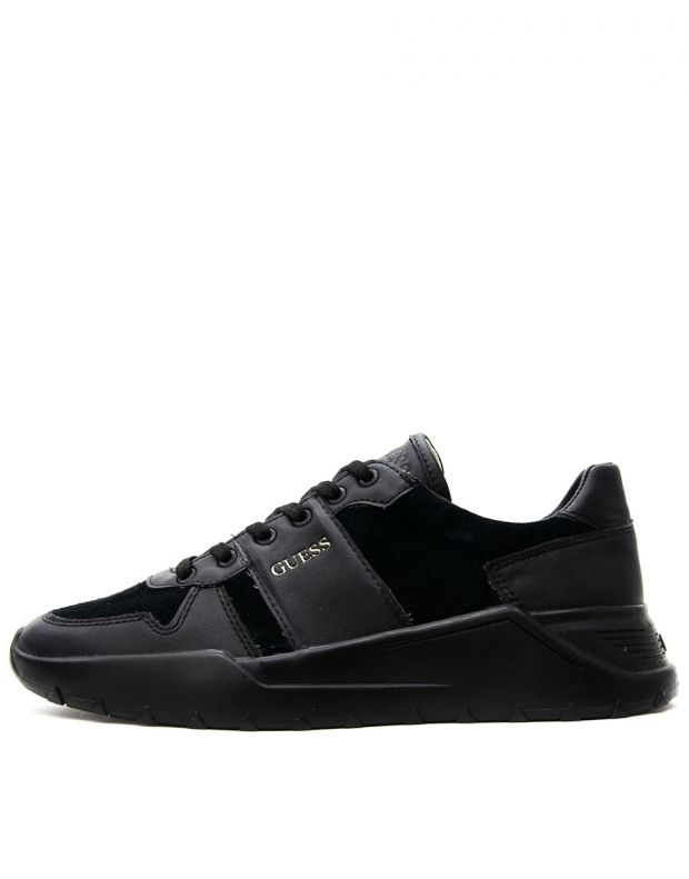 GUESS Lucca Suede Trainers Black - FM8LCVSUE12-BLACK - 1
