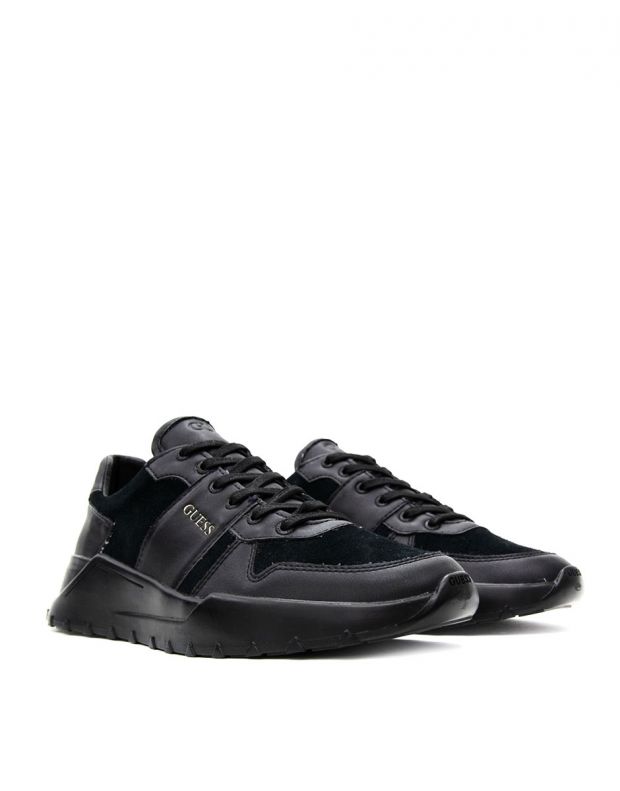 GUESS Lucca Suede Trainers Black - FM8LCVSUE12-BLACK - 2