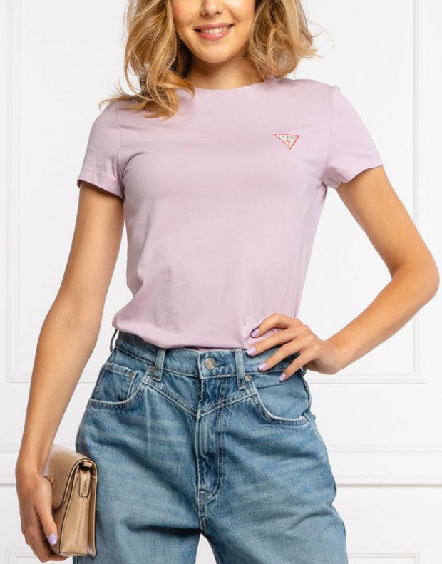 GUESS Mini Triangle T-Shirt Lilac - W1YI0ZJ1311-G4R4 - 3