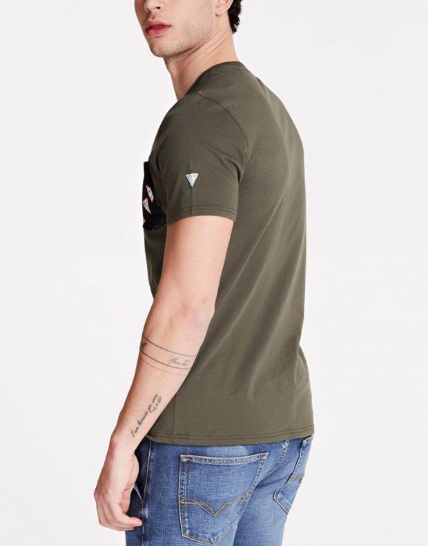 GUESS Printed Pocket Tee Forest - M0YI59I3Z11-FOREST - 2