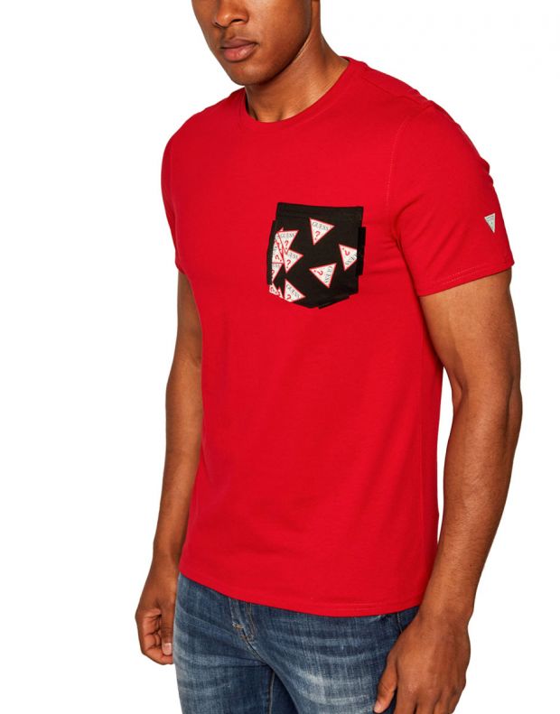 GUESS Printed Pocket Tee Red - M0YI59I3Z11-RED - 1