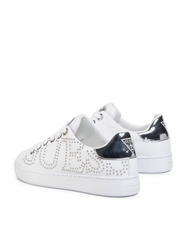 GUESS Razz Sneakers White/Silver - FL7RAZELE12-ARGENT - 4