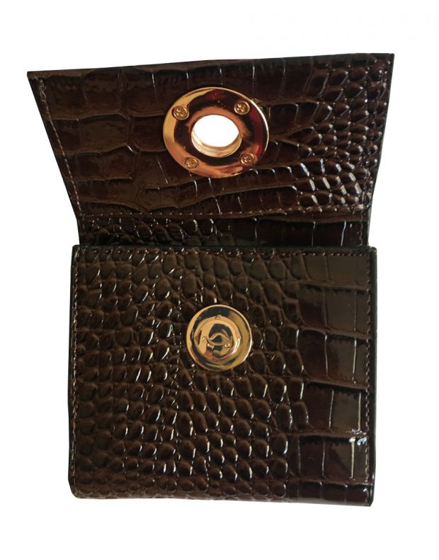 CARPISA Leather Glossy Wallet Brown - PD424205/d.brown - 4