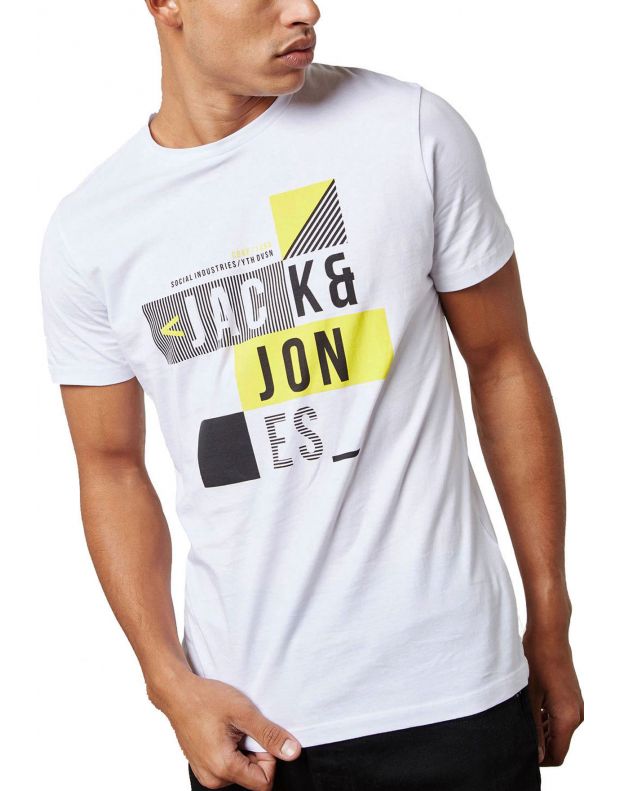 JACK&JONES Booster Graphic Tee White - 12137580/white - 1