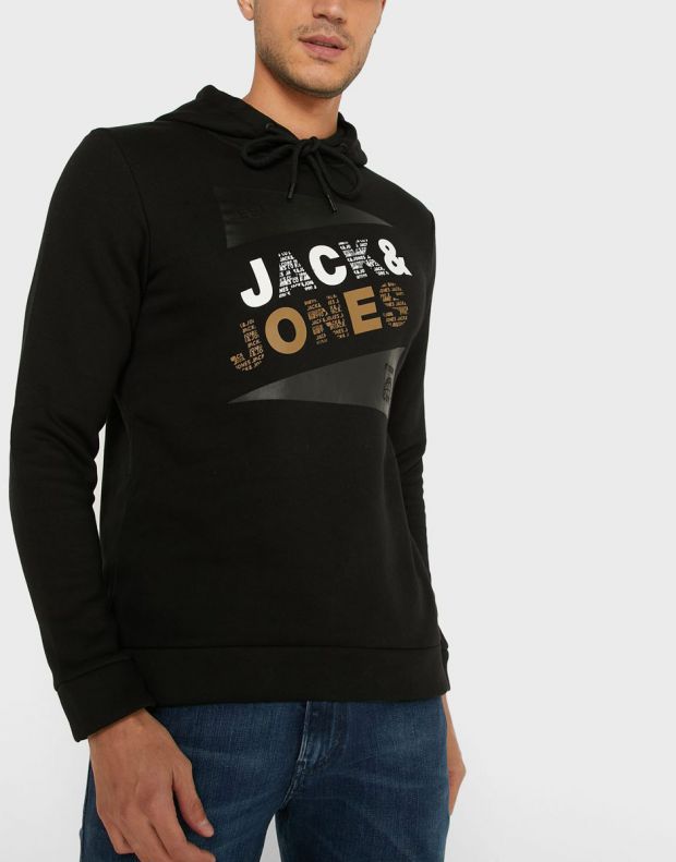 JACK&JONES Brushed Loopback Hoodie Black - 12184429/black - 3