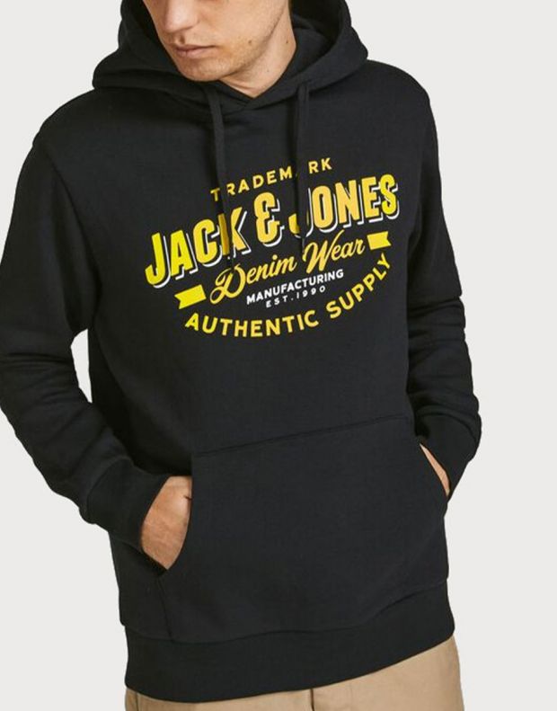 JACK&JONES Essential Logo Sweat Hoodie Black - 12189736/black - 3