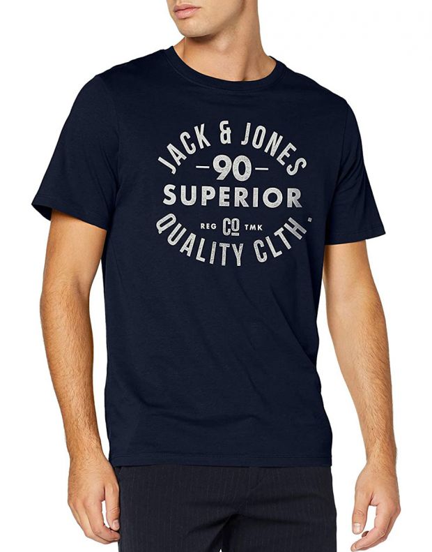 JACK&JONES Front Logo Tee Navy - 12157339/navy - 1