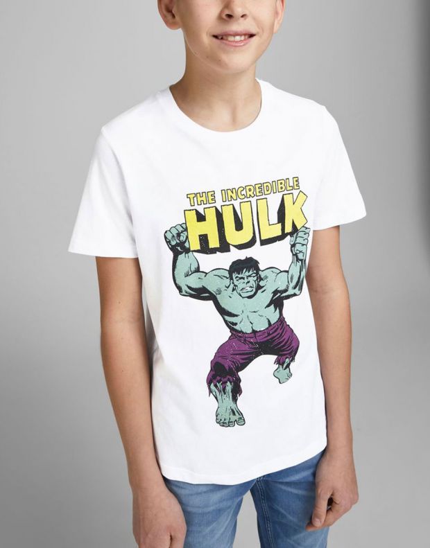 JACK&JONES Kids Hulk Tee White - 12194380/white - 3