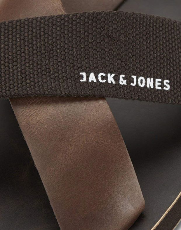 JACK&JONES Nova Leather Sandals Brown - 12137317 - 4