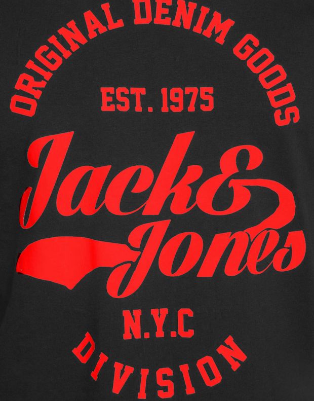 JACK&JONES Logo Tee Black/Red - 12152769/red - 3