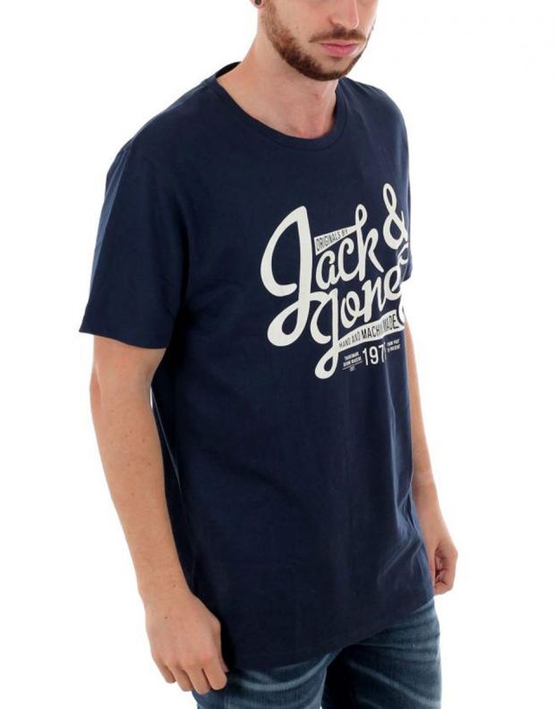 JACK&JONES Logo Tee D. Blue - 12152769/d.blue - 3