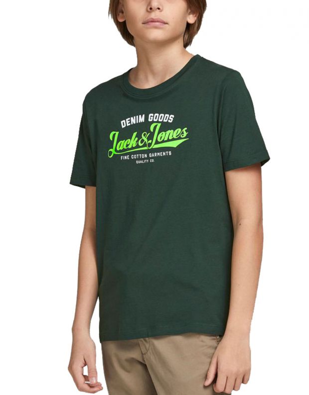 JACK&JONES Neon Logo Tee Spruce - 12189195/spruce - 1